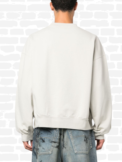 בלנסיאגה סווטשירט צבע קרם PARIS LOGO EMBROIDERED HOODIE