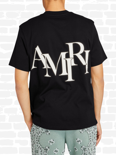 T-shirt Amiri couleur noir T-shirt à logo graphique