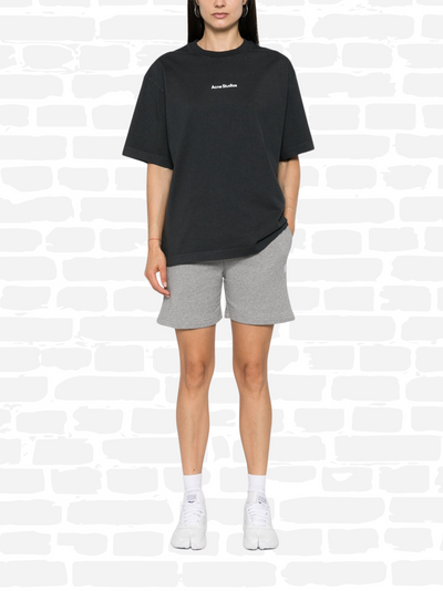 T-shirt Acne Studios T-shirt en coton à logo imprimé couleur noir