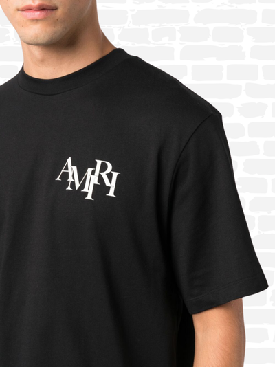 T-shirt Amiri couleur noir T-shirt à logo graphique