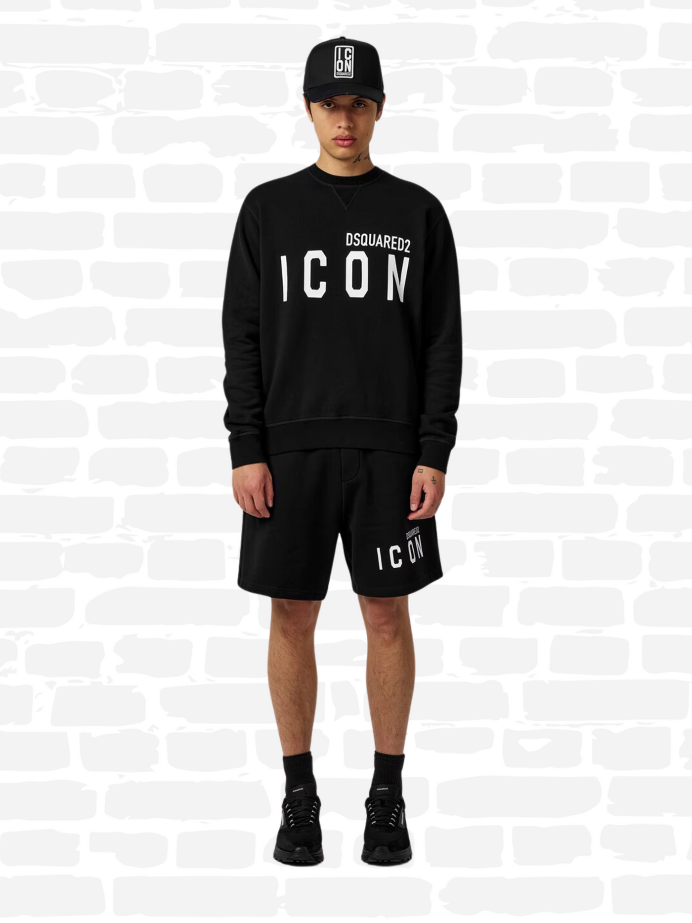 דיסקוורד סווטשירט צבע שחור ICON LOGO SWEATSHIRT