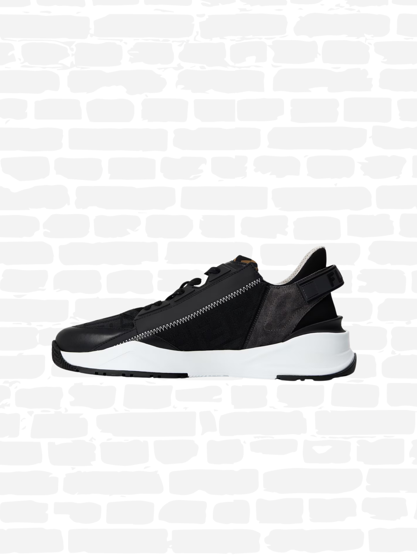 פנדי נעליים צבע לבן FLOW LOW TOP TRAINERS