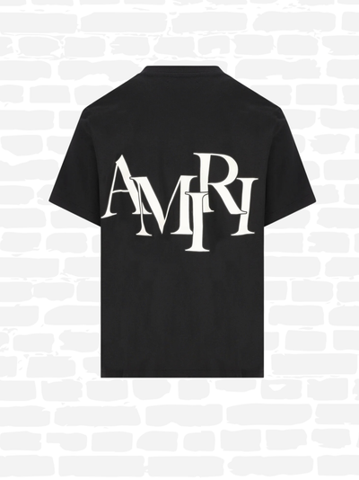 T-shirt Amiri couleur noir T-shirt à logo graphique