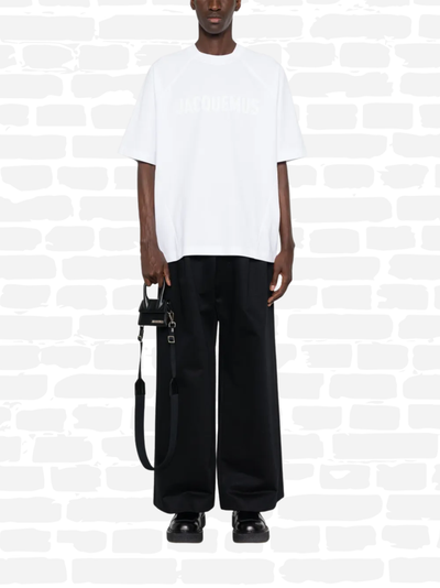 ג'קמוס טי שירט צבע לבן TYPO LOGO-PRINT