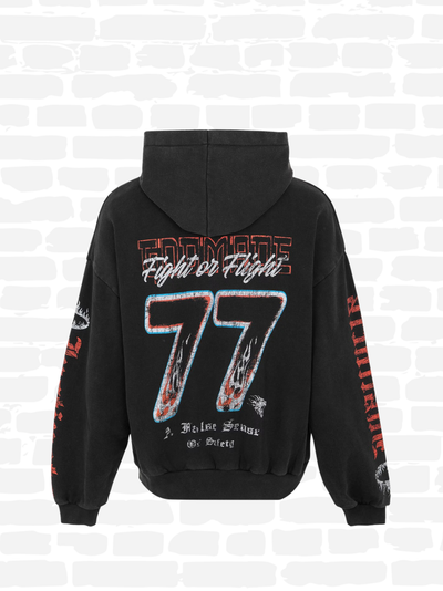 גוד מייד סווטשירט קפוצ'ון צבע שחור WAR HOODIE