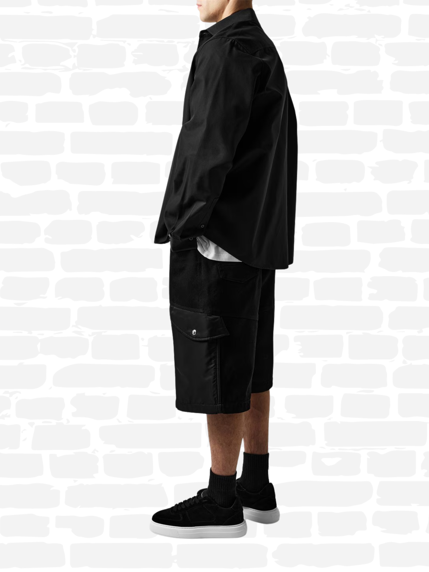 קלינס נעליים צבע שחור COURT SUEDE TRAINERS