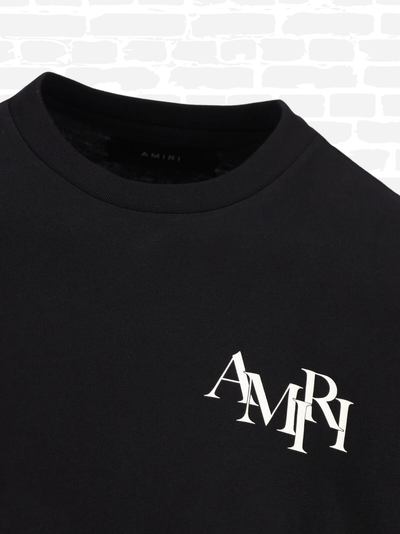 T-shirt Amiri couleur noir T-shirt à logo graphique