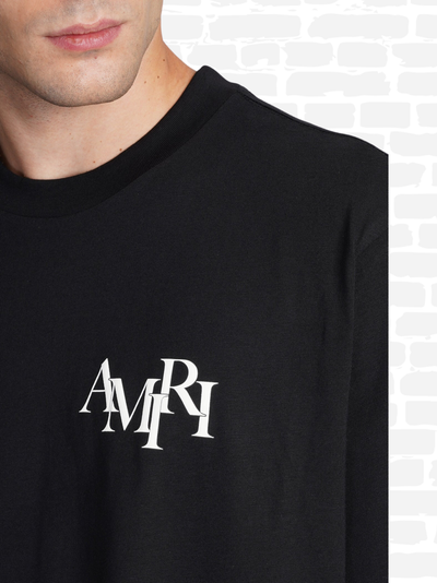 T-shirt Amiri couleur noir T-shirt à logo graphique