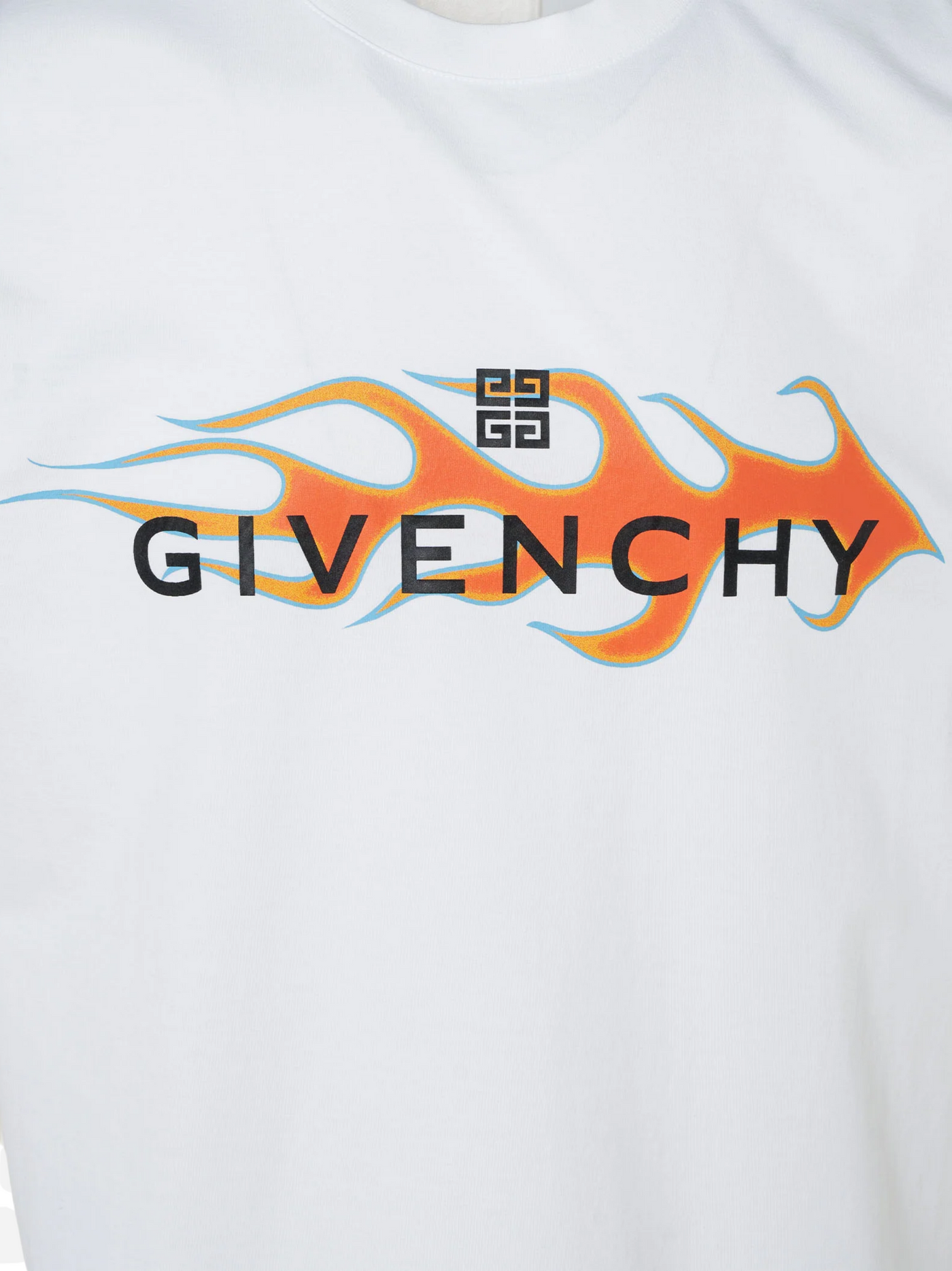 T-shirt Givenchy couleur blanc T-shirt imprimé Flammes