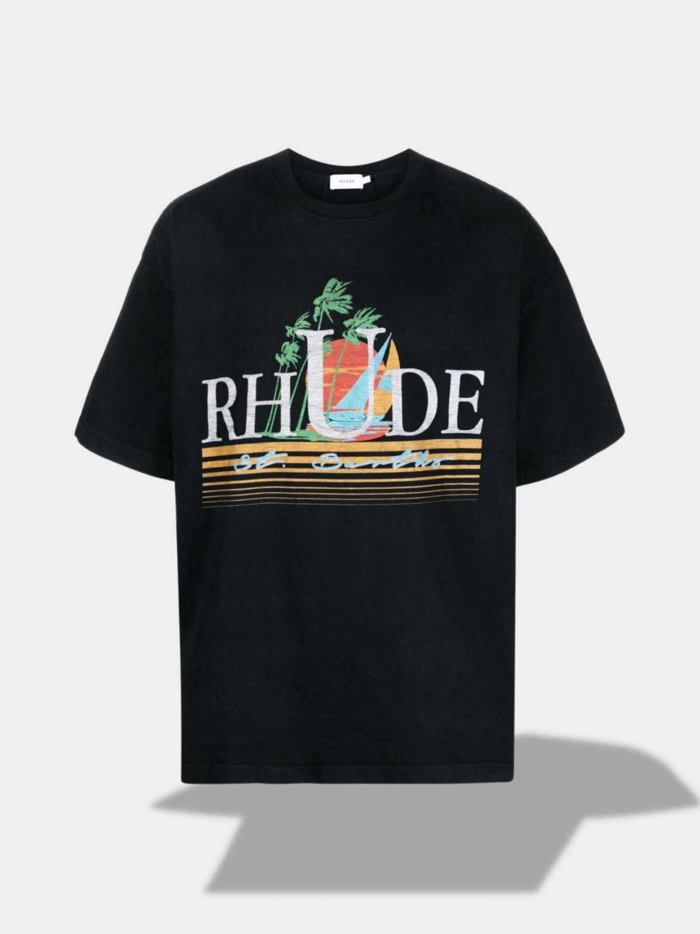 Tee shirt route couleur noir Tee shirt Moonlight Tropics