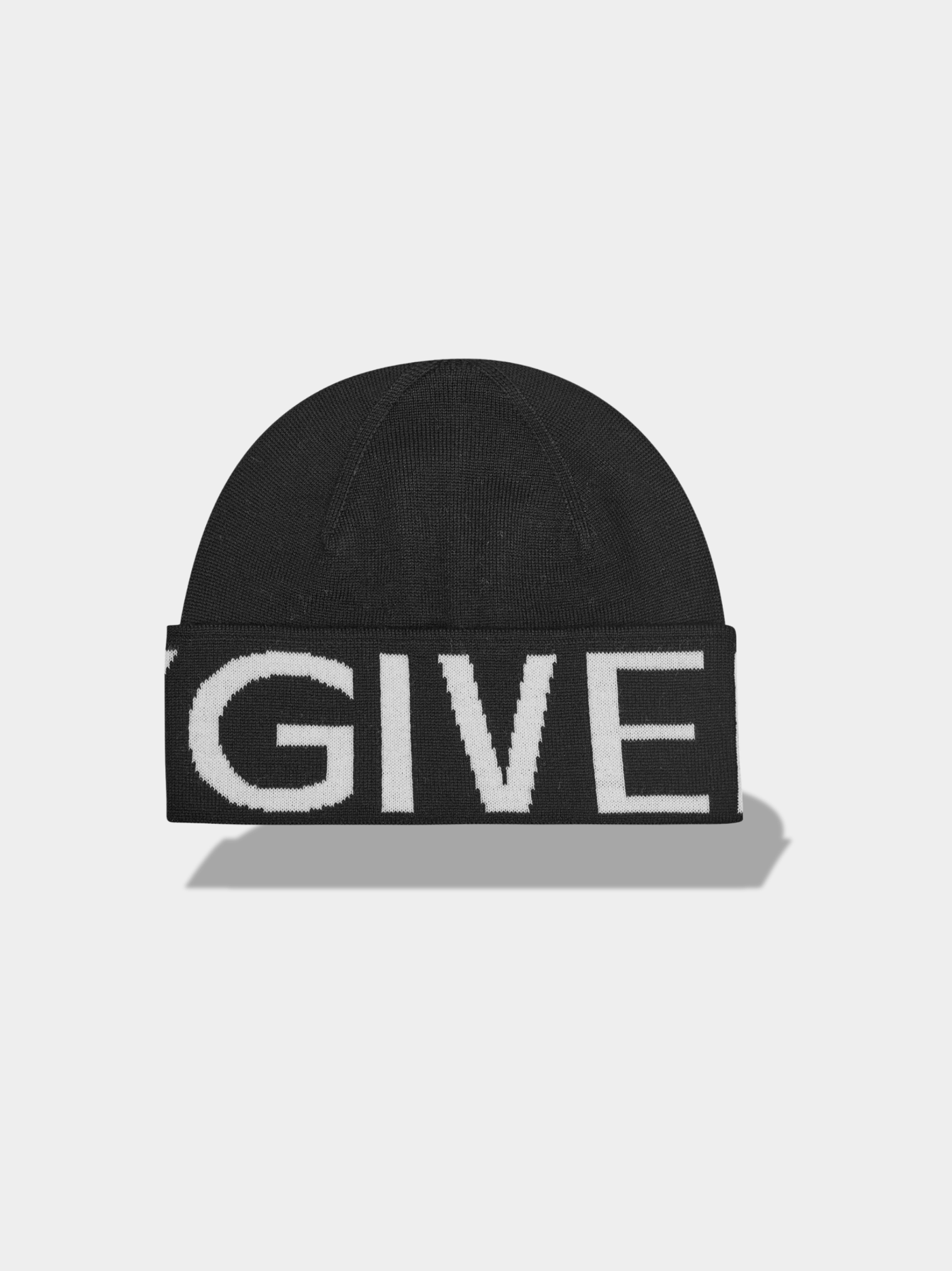 ז'יבנשי כובע צבע שחור LOGO KNIT BEANIE