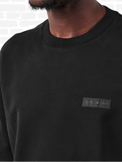 ז'יבנשי סווטשירט צבע שחור GIV TAB CREW