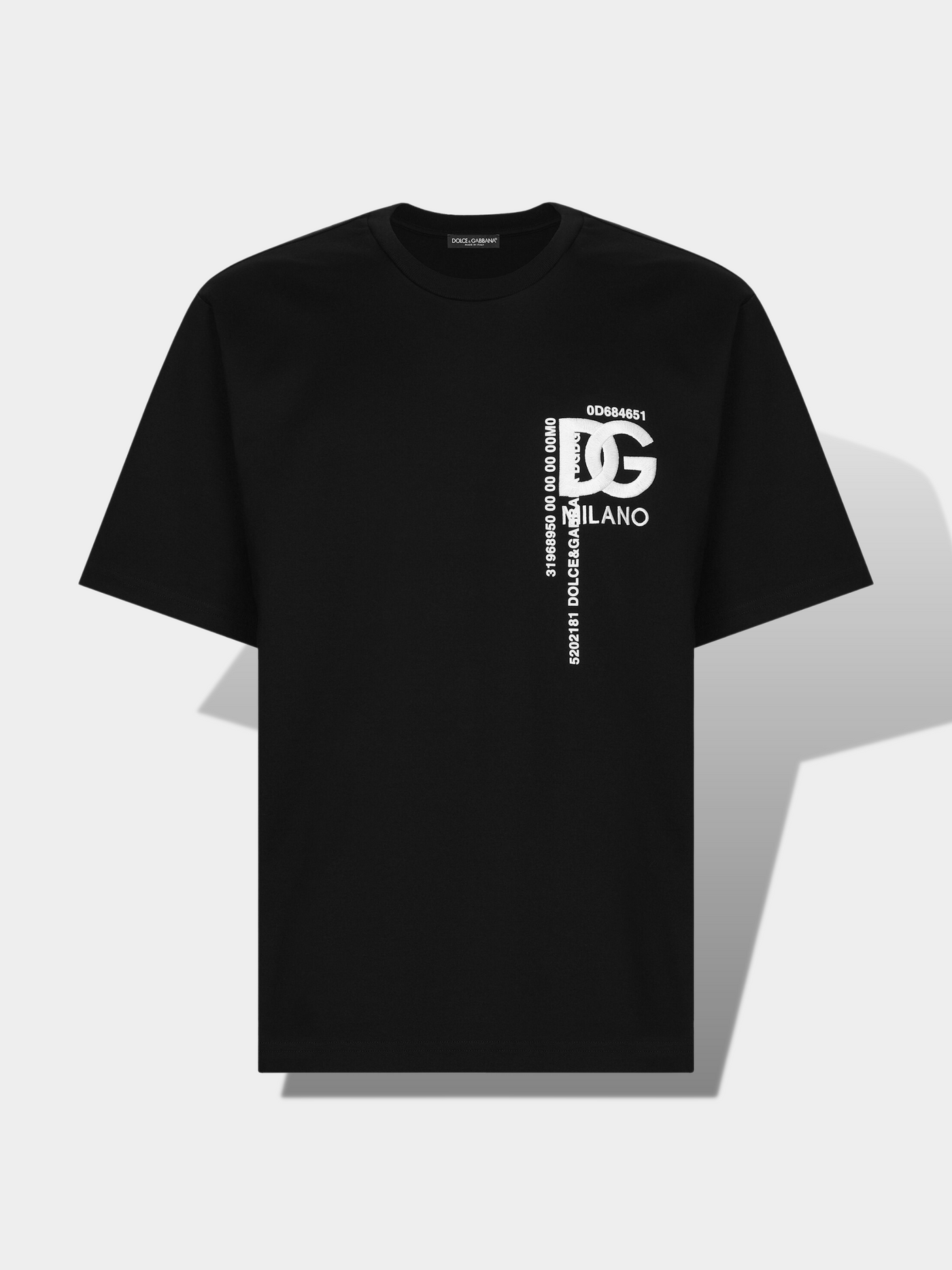 דולצ'ה גאבנה טי שירט צבע שחור Embroidery And Prints T-shirt