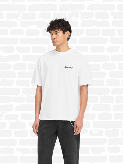 רפרזנט טי שירט צבע לבן SCRIPT LOGO T-SHIRT