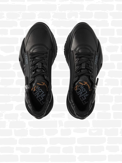 פנדי נעליים צבע שחור FLOW LOW TOP TRAINERS