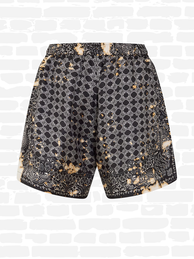 אמירי מכנס צבע שחור AMIRI BANDANA SHORTS