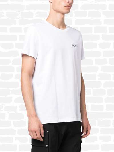 באלמין טי שירט צבע לבן logo-print cotton T-shirt