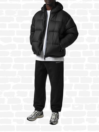 אמקיי איי מעיל צבע שחור TRANSLUCENT RIPSTOP BUBBLE