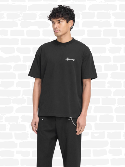 רפרזנט טי שירט צבע שחור SCRIPT LOGO T-SHIRT