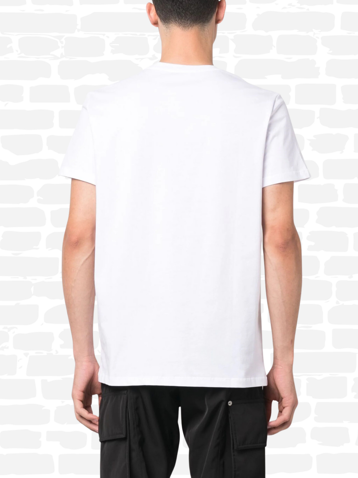 באלמין טי שירט צבע לבן logo-print cotton T-shirt