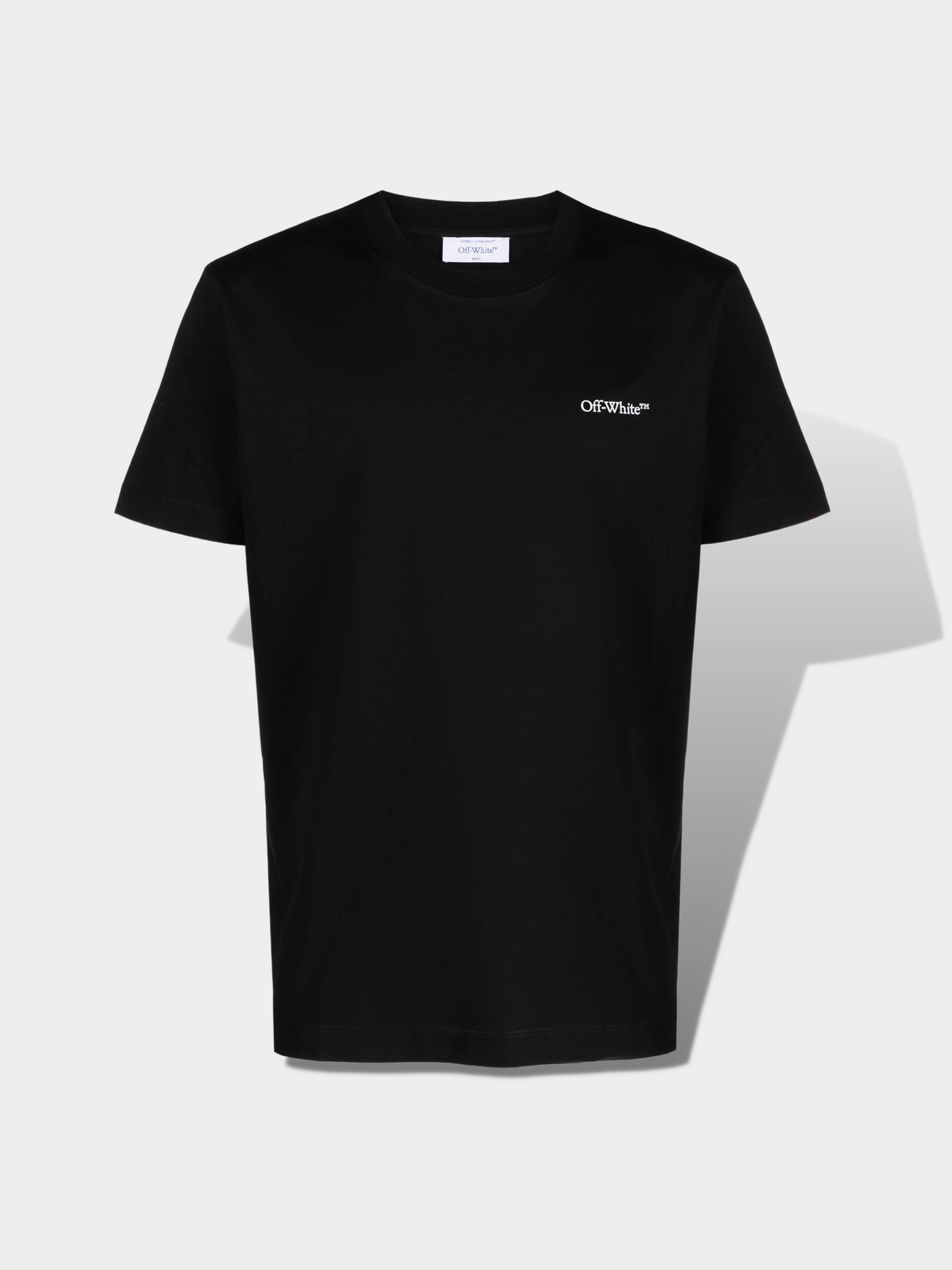 אוף וויט טי שירט צבע שחור Arrows-print cotton T-shirt