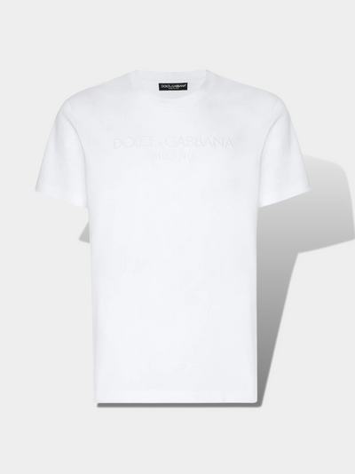 דולצ'ה גאבנה טי שירט צבע לבן Printed T-shirt