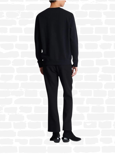 באלמין סווטשירט  צבע שחור STITCH COLLAR SWEATSHIRT