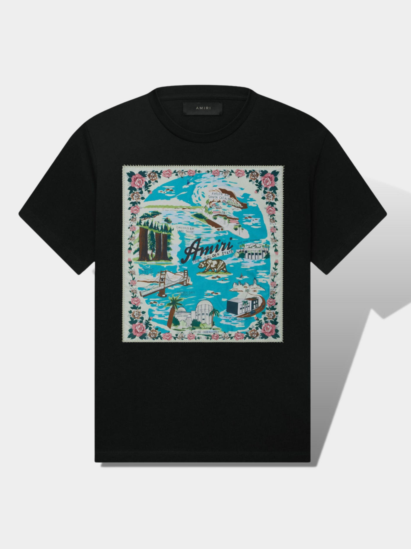 אמירי טי שירט צבע שחור California graphic-print T-shirt