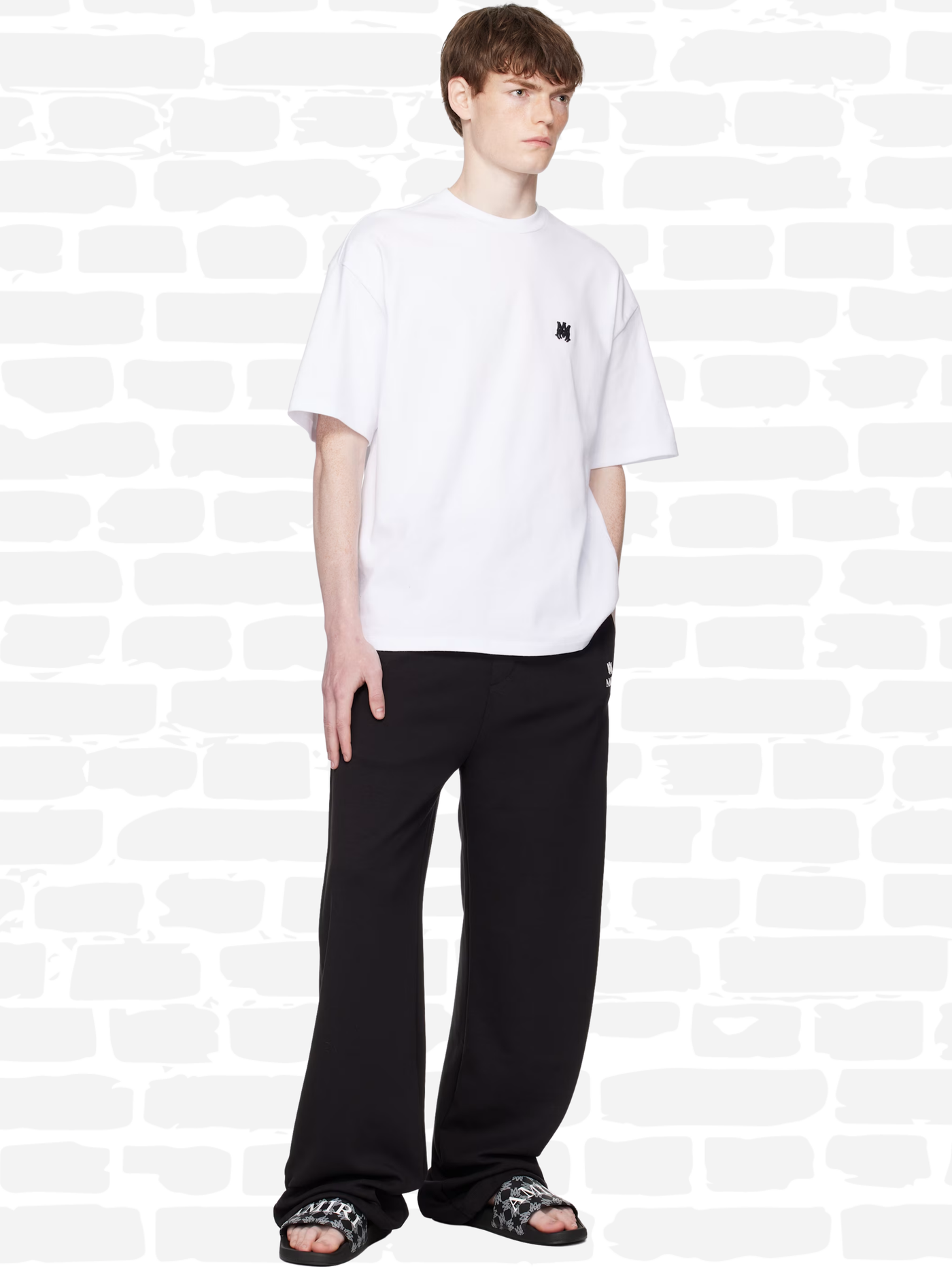 אמירי טי שירט צבע לבן COTTON T-SHIRT