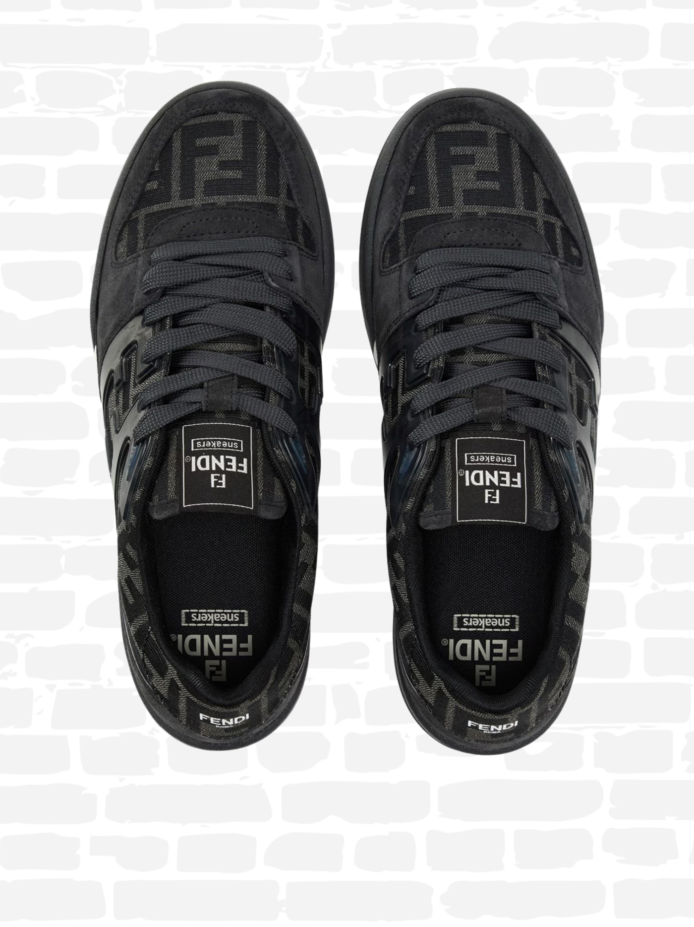 פנדי נעליים צבע שחור MATCH SNEAKERS