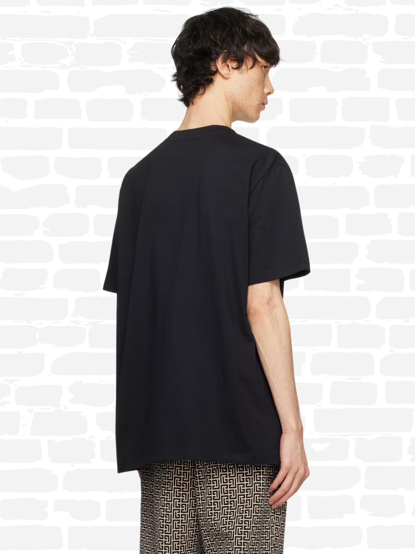 באלמין טי שירט צבע שחור Black Bonded T-Shirt