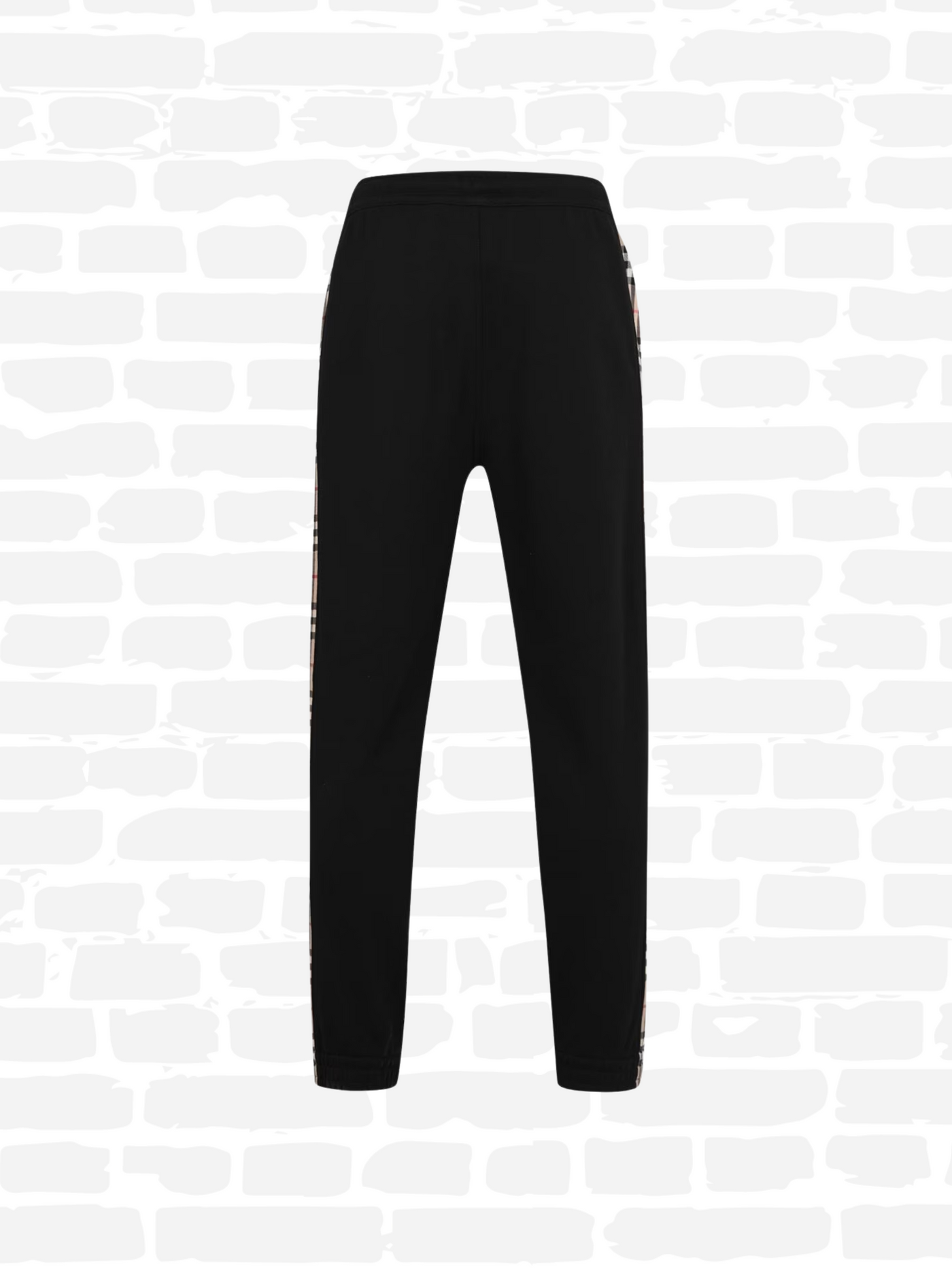 ברברי מכנסיים צבע שחור CHECKFORD JOGGING PANTS