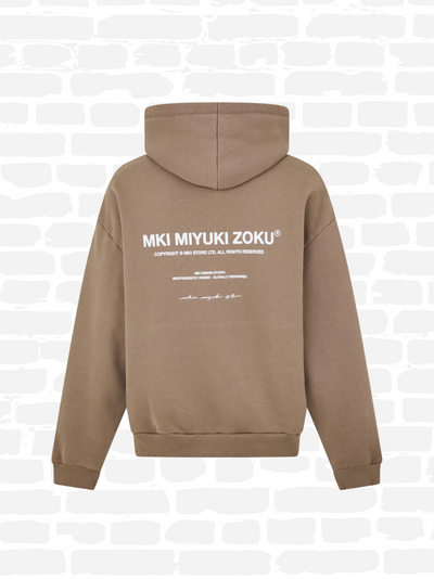 אמקיי איי סווטשירט קפוצ'ון צבע חום DESIGN STUDIO