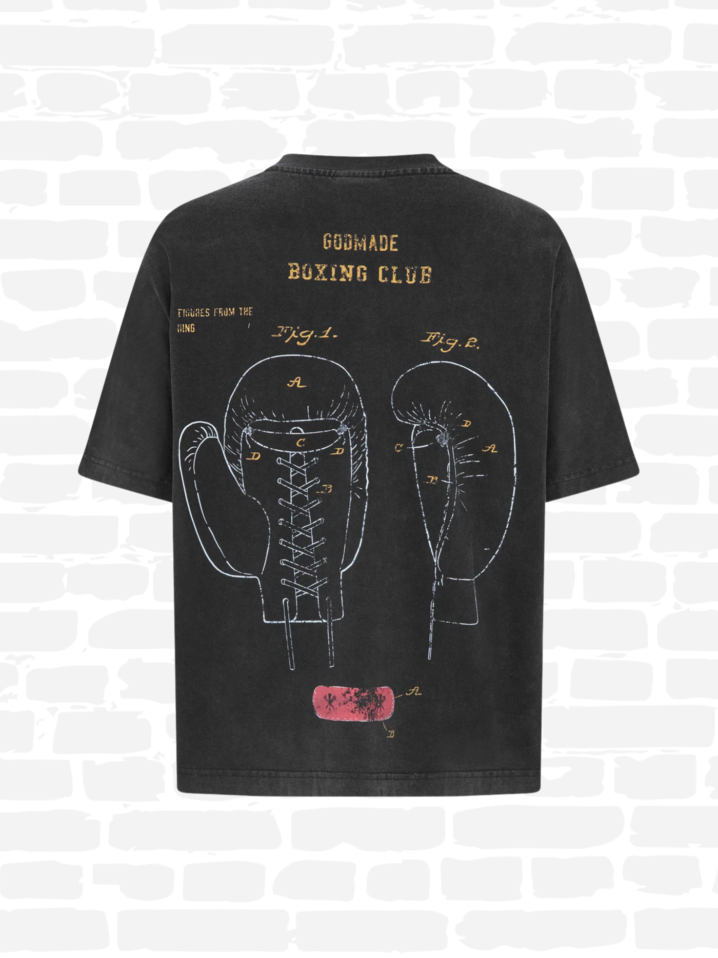 גוד מייד טי שירט צבע שחור BOXING CLUB TEE