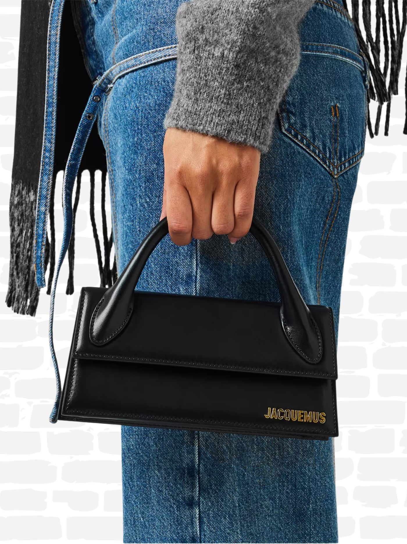 ג'קמוס תיק צבע שחור LE CHIQUITO MINI