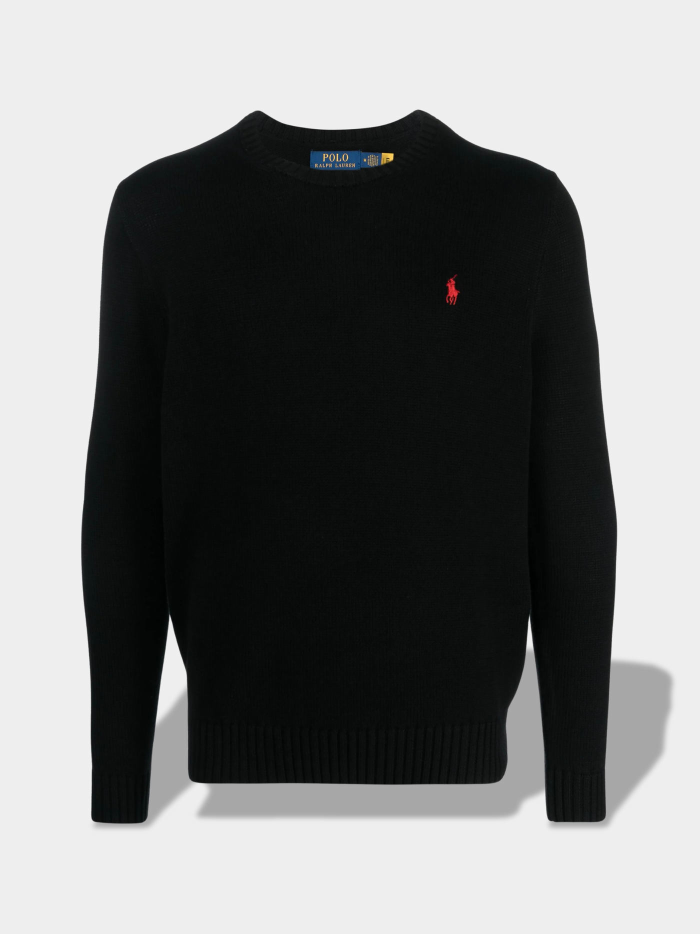 פולו ראלף לורן סווטשירט צבע שחור CREW-NECK JUMPER