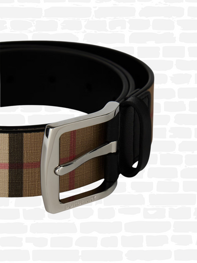 ברברי חגורה עור צבע חום GRAY BELT