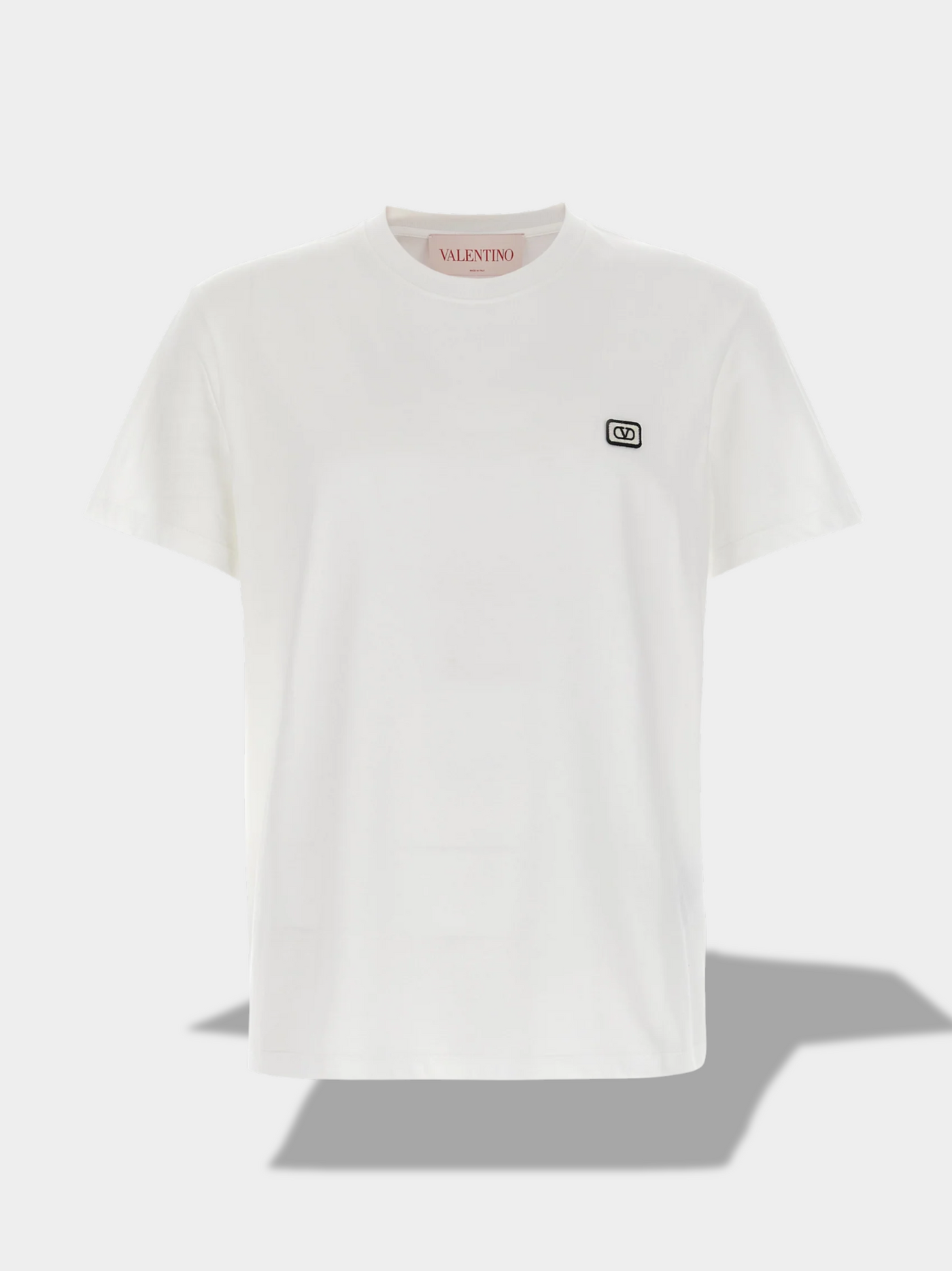 ולנטינו טי שירט צבע לבן VLOGO PATCH T-SHIRT