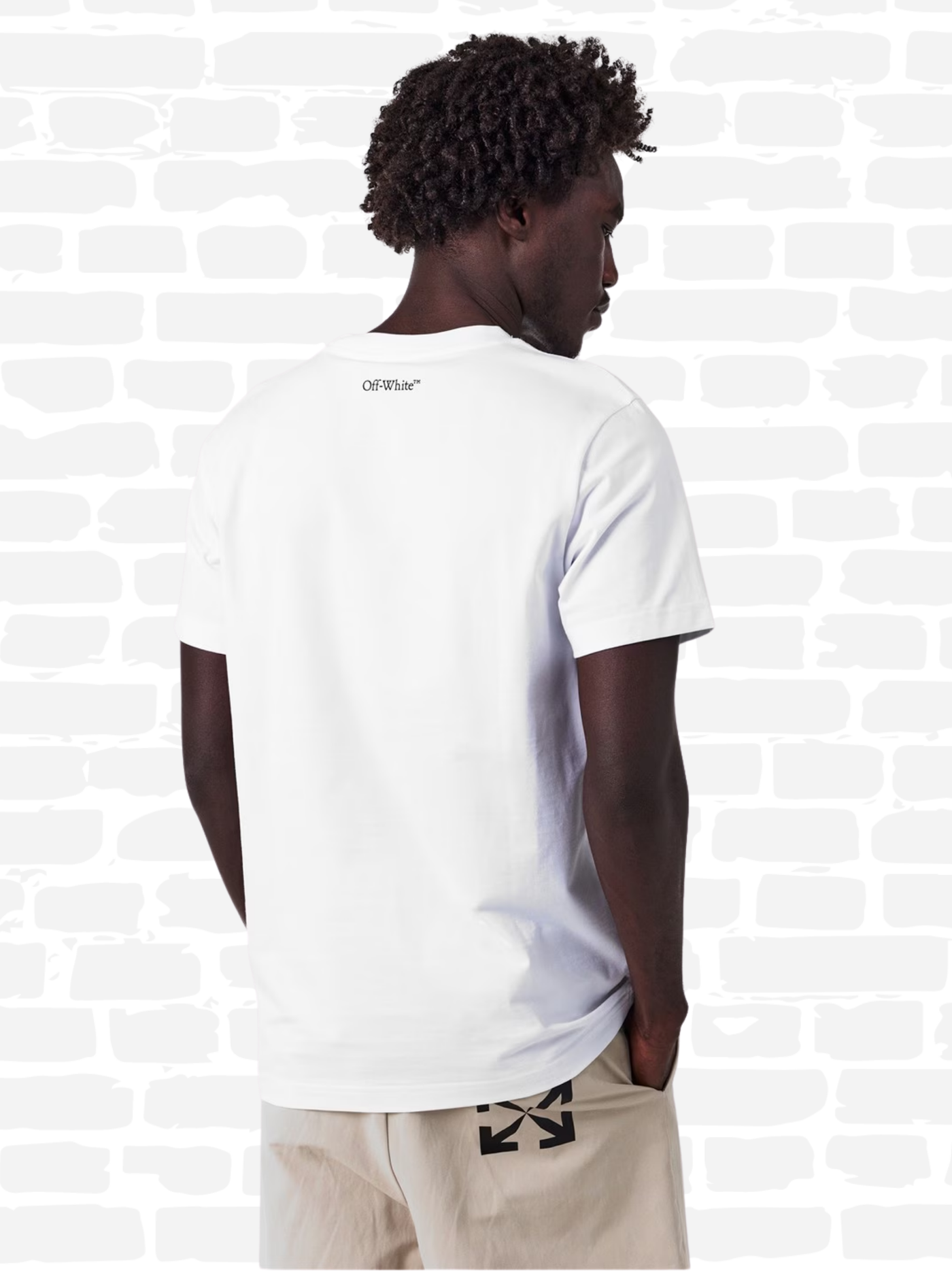 אוף וויט טי שירט צבע לבן AMIRI ARROW SLIM T