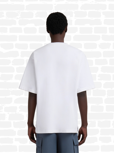 מרני טי שירט צבע לבן COTTON OVERSIZED T-SHIRT