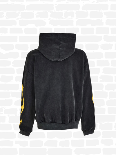 גוד מייד סווטשירט קפוצ'ון צבע שחור LOGO HOODIE