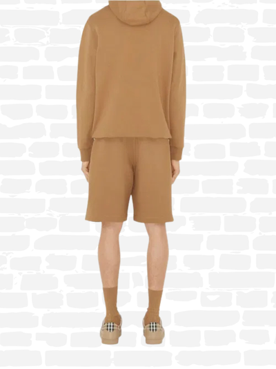 ברברי סווטשירט קפוצ'ון צבע חום MONOGRAM LOOPBACK