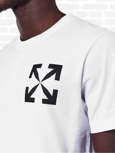 אוף וויט טי שירט צבע לבן AMIRI ARROW SLIM T