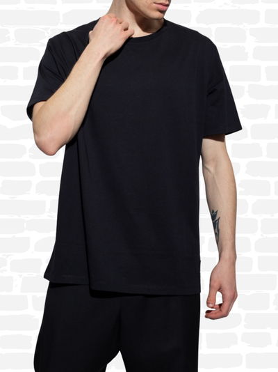 באלמין טי שירט צבע שחור SHORT-SLEEVED