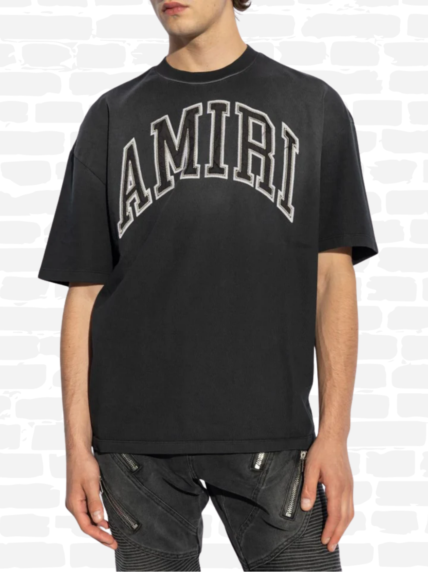 אמירי טי שירט צבע שחור AMIRI VINTAGE