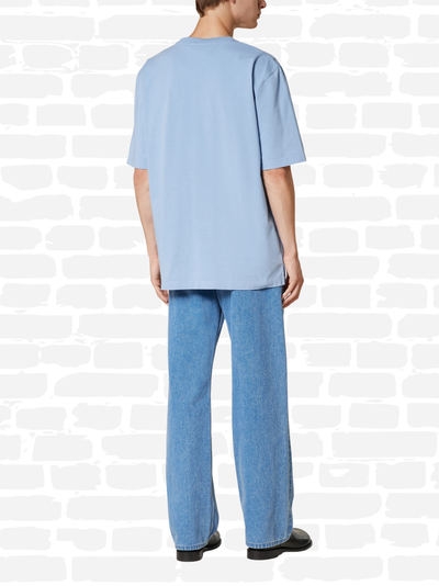 מרני טי שירט צבע תכלת COTTON OVERSIZED T-SHIRT