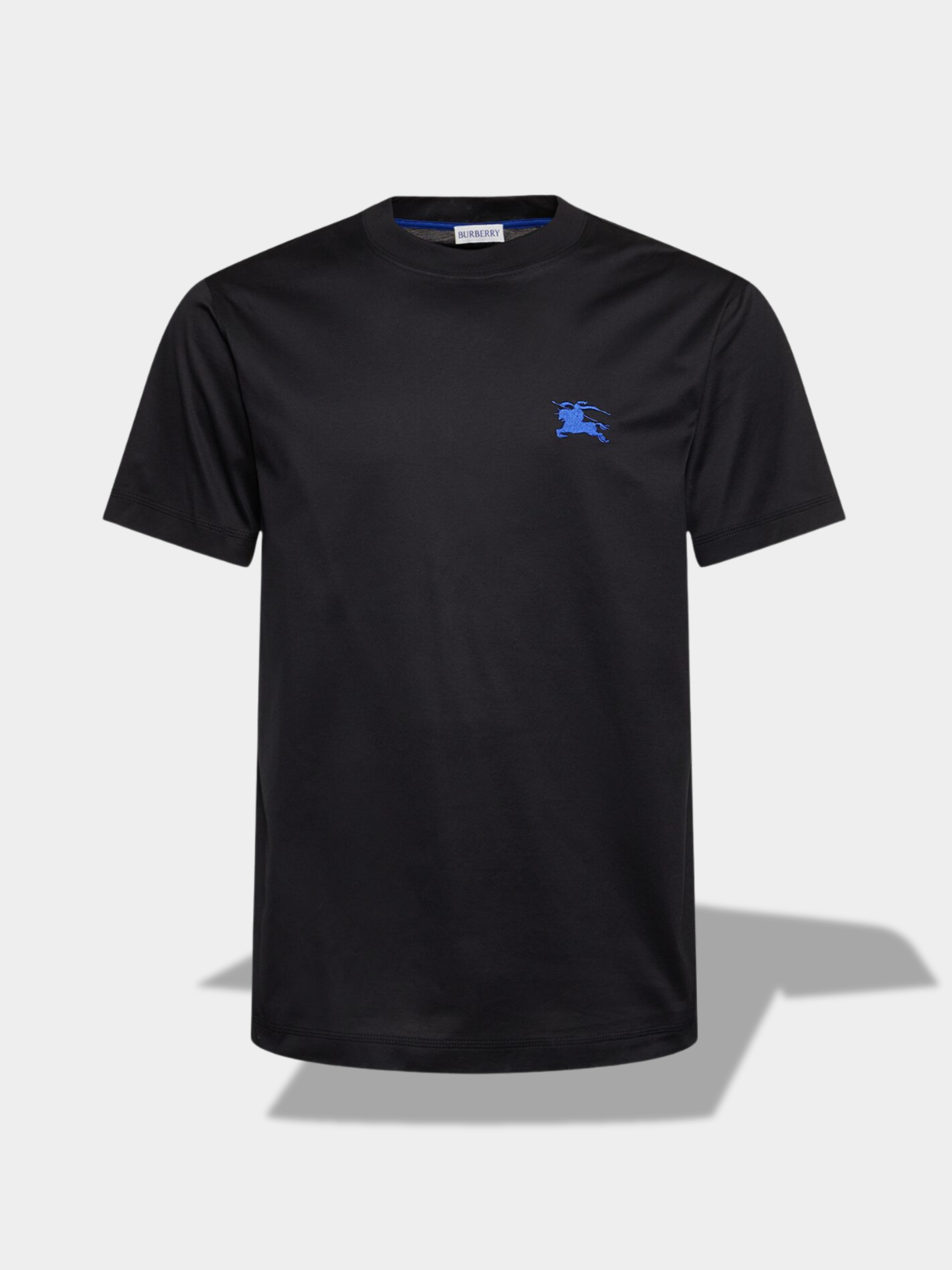 ברברי טי שירט צבע שחור KNIGHT EMBROIDERED T-SHIRT