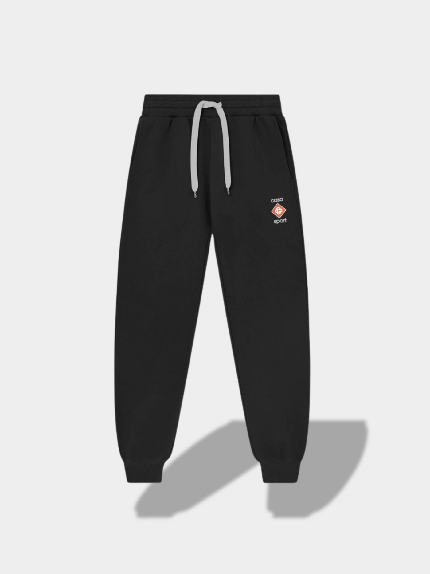 BARROW pantalon de survêtement en coton à logo imprimé couleur noir