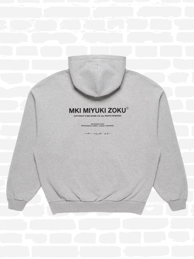 אמקיי איי סווטשירט קפוצ'ון צבע אפור DESIGN STUDIO