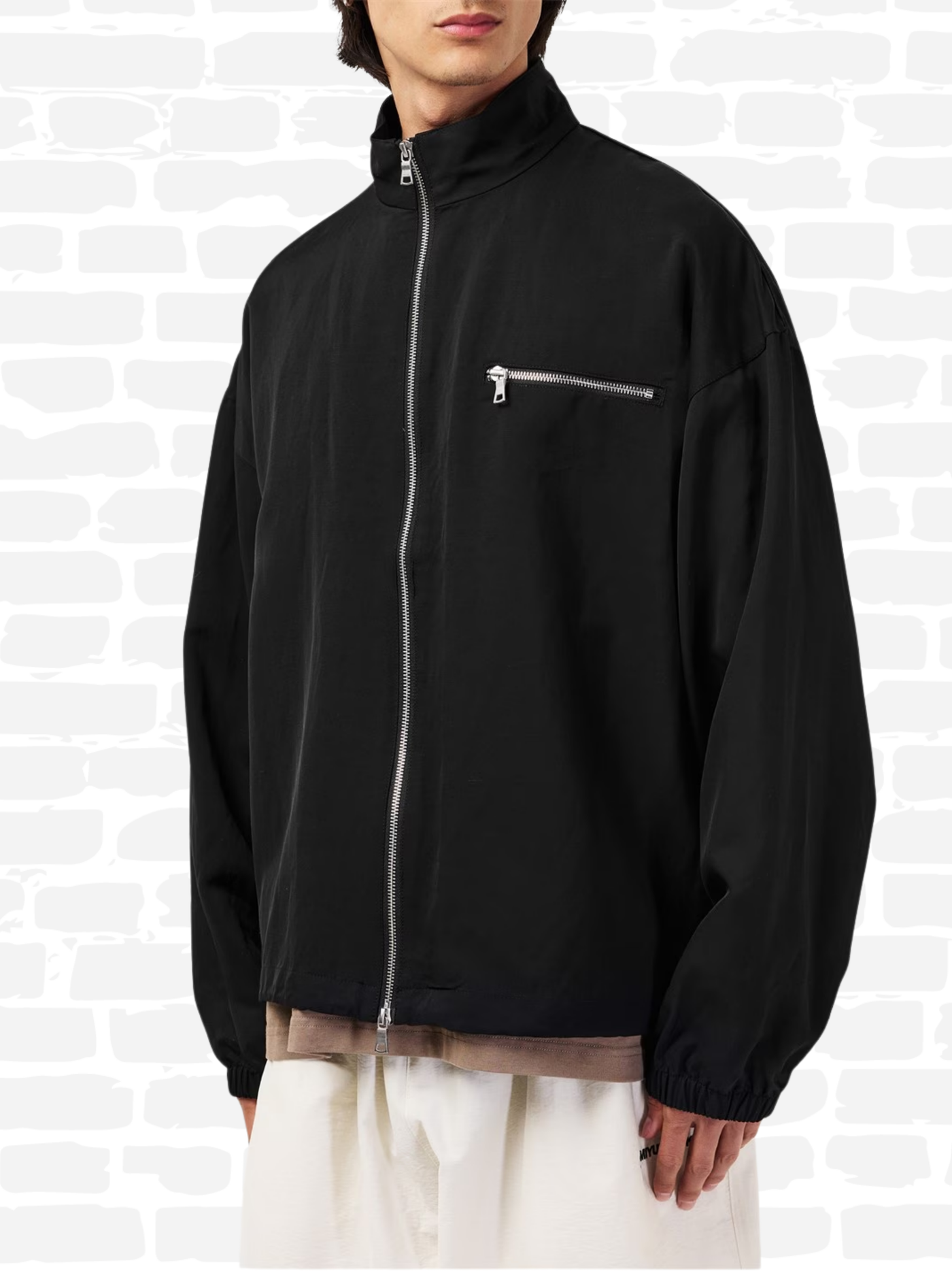 אמקיי איי סווטשירט צבע שחור MKI VIS LINEN